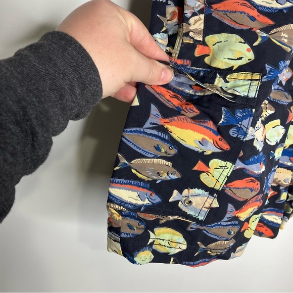Tori Richard Honolulu swim trunks tropical fish size large pockets multicolored - Picture 2 of 8
